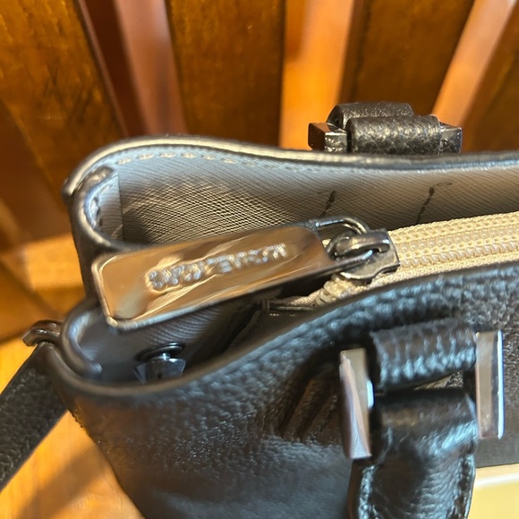 Michael Kors Black Adele Crossbody Bag with Silver Hardware EUC!! - Picture 5 of 16